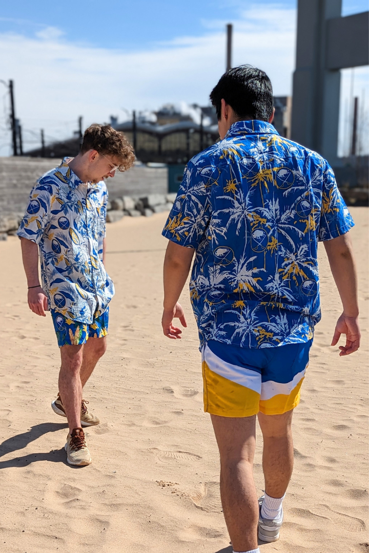 Buffalo Sabres NHL Vintage Palm Tree Pattern Hawaii Shirt For Men