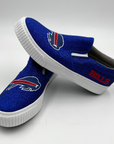 Women's Buffalo Bills Glitter Slip On Canvas Shoes