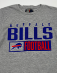 Buffalo Bills Football With Primary Logo Gray Short Sleeve Shirt