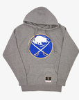Mitchell & Ness Buffalo Sabres Primary Logo Gray Retro Hoodie