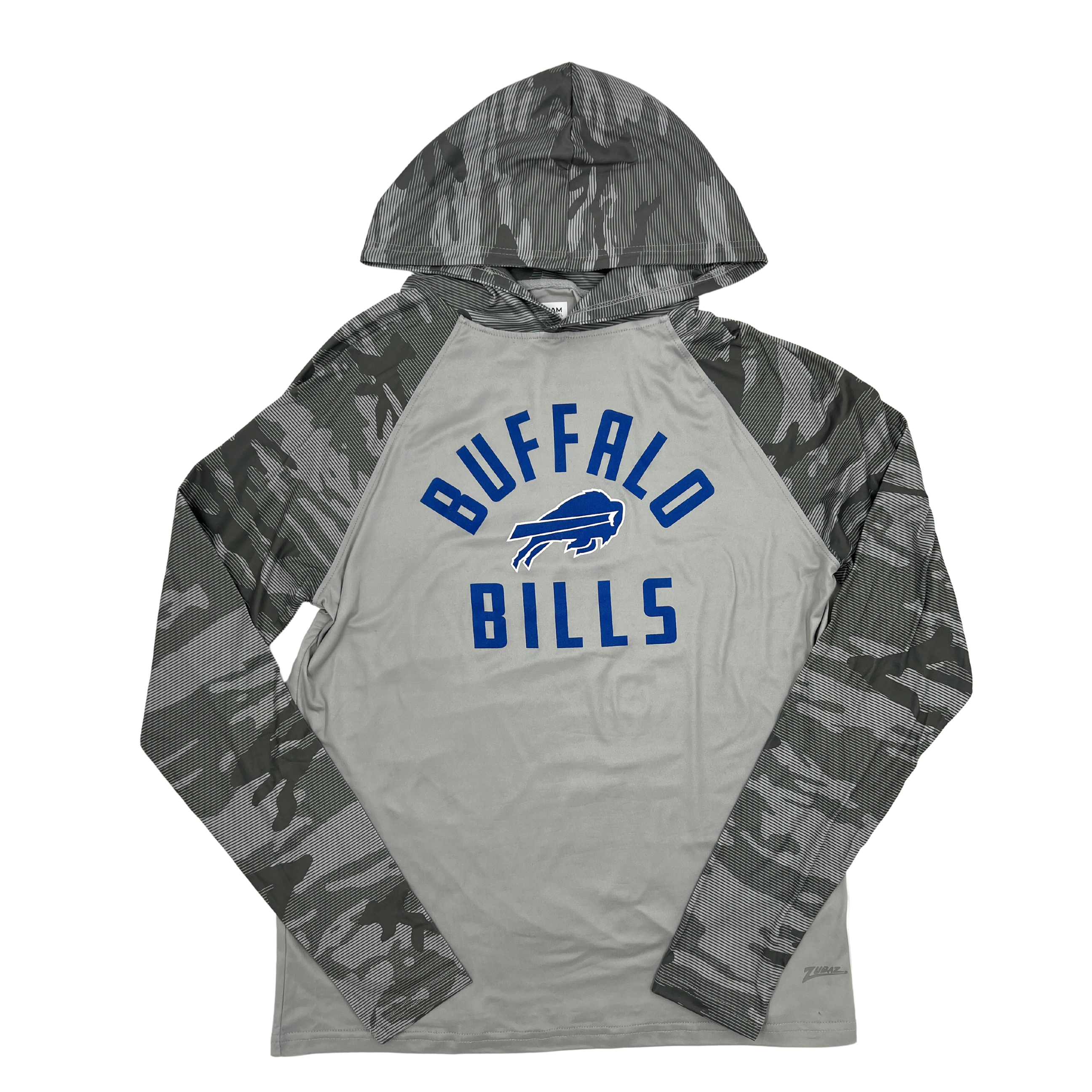 Zubaz Buffalo Bills Gray Camo Lightweight Hoodie The BFLO Store