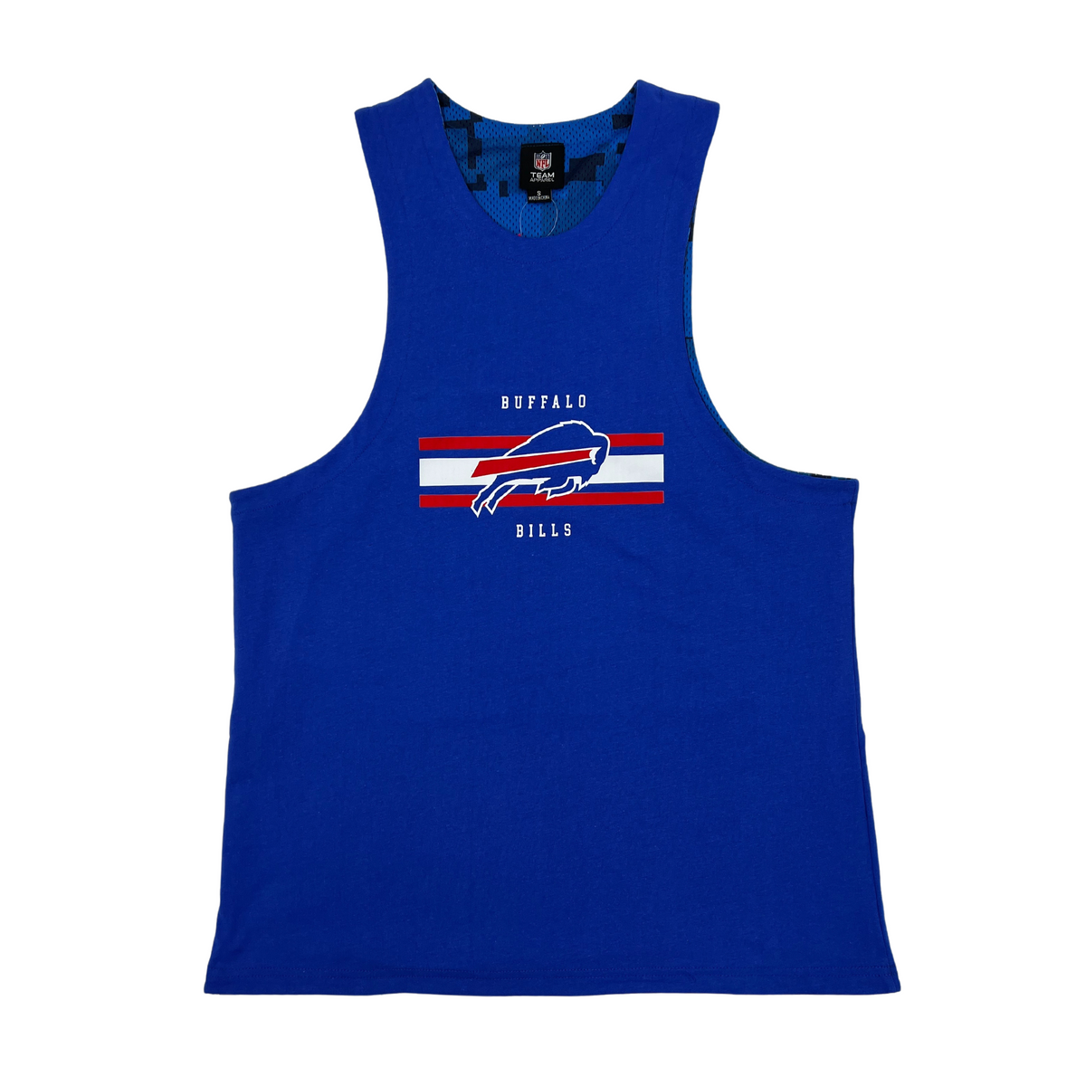 Men's Mitchell & Ness Royal/Red Buffalo Bills Split Body Tank Top