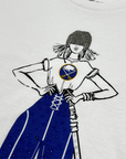 Women's Buffalo Sabres "Play The Ball" White Short Sleeve Shirt