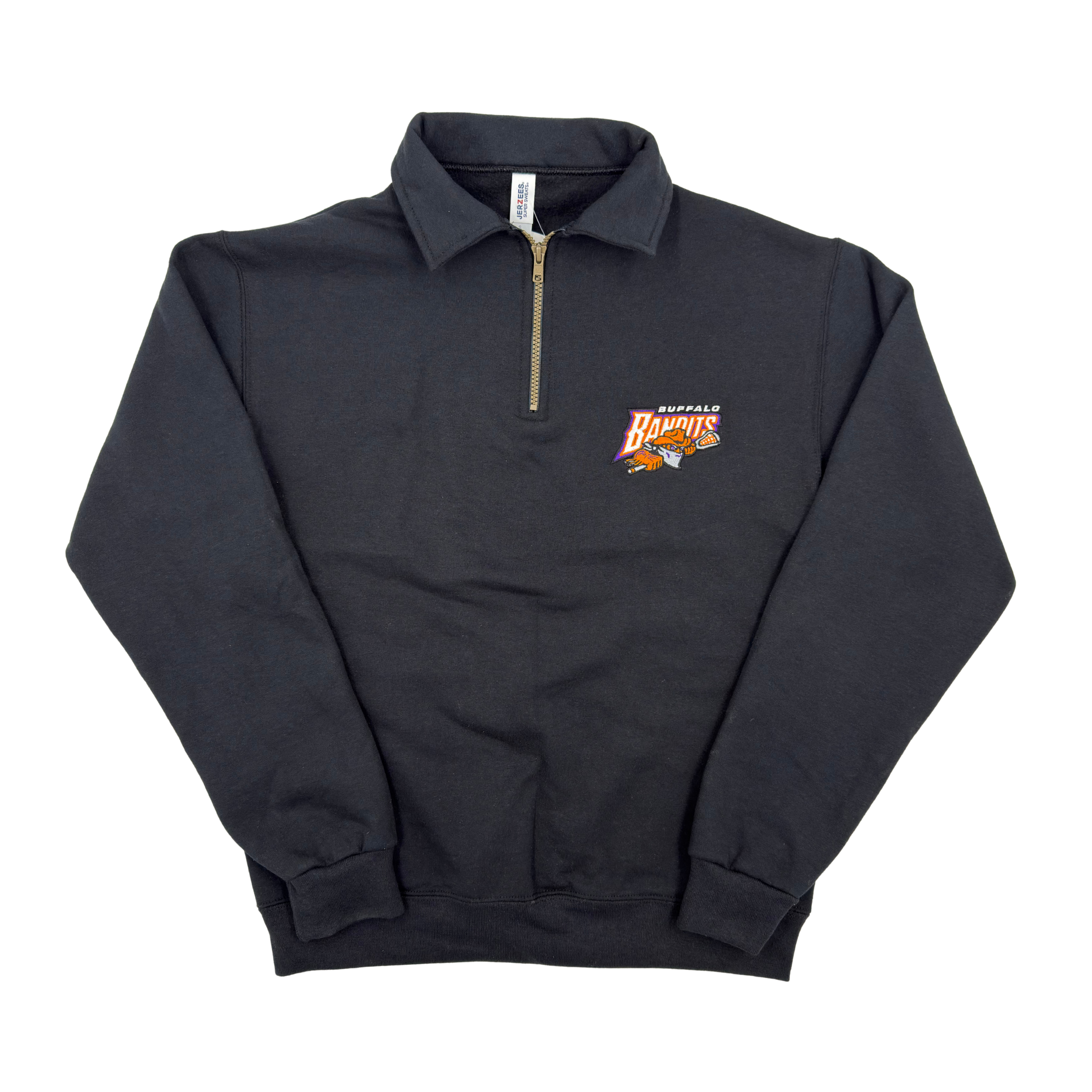 Buffalo Bandits Black Quarter Zip Pullover | The BFLO Store