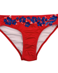 Women's Buffalo Bills Red Floral Bikini Bottoms