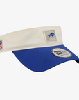 New Era Bills 2026 Training Camp White with Blue Brim Sun Visor