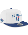 New Era The Golfer Go Bills Allen 17 MVP White & Blue Snapback