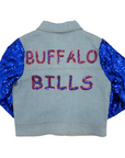 Women's CUCE Buffalo Bills Sequin Jean Jacket