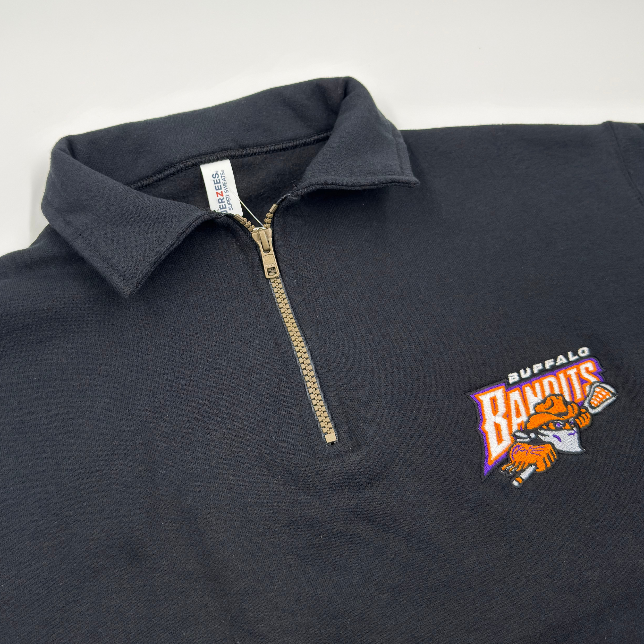 Buffalo Bandits Black Quarter Zip Pullover | The BFLO Store