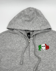 Buffalo Italian Heritage Gray Zip-Up Hoodie