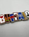 Buffalo With Icons Magnet