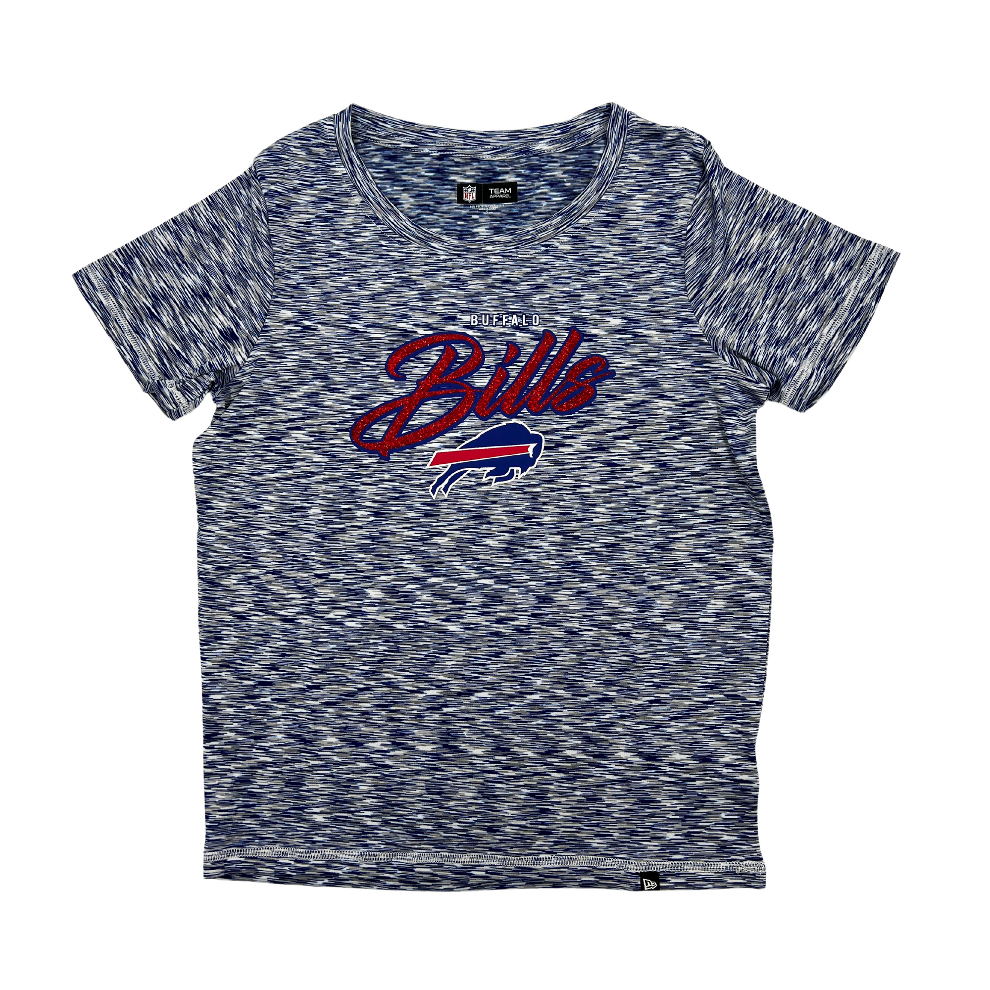 Women&#39;s New Era Buffalo Bills Royal Space Dye Short Sleeve Shirt