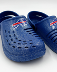 Women's Buffalo Bills Royal Blue With Glitter Clogs