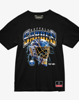 Mitchell & Ness Buffalo Sabres Crease Lightening Black T-Shirt