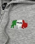 Buffalo Italian Heritage Gray Zip-Up Hoodie