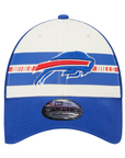New Era 9FORTY Buffalo Bills Team Stripes Mesh Back Stretch-Snap