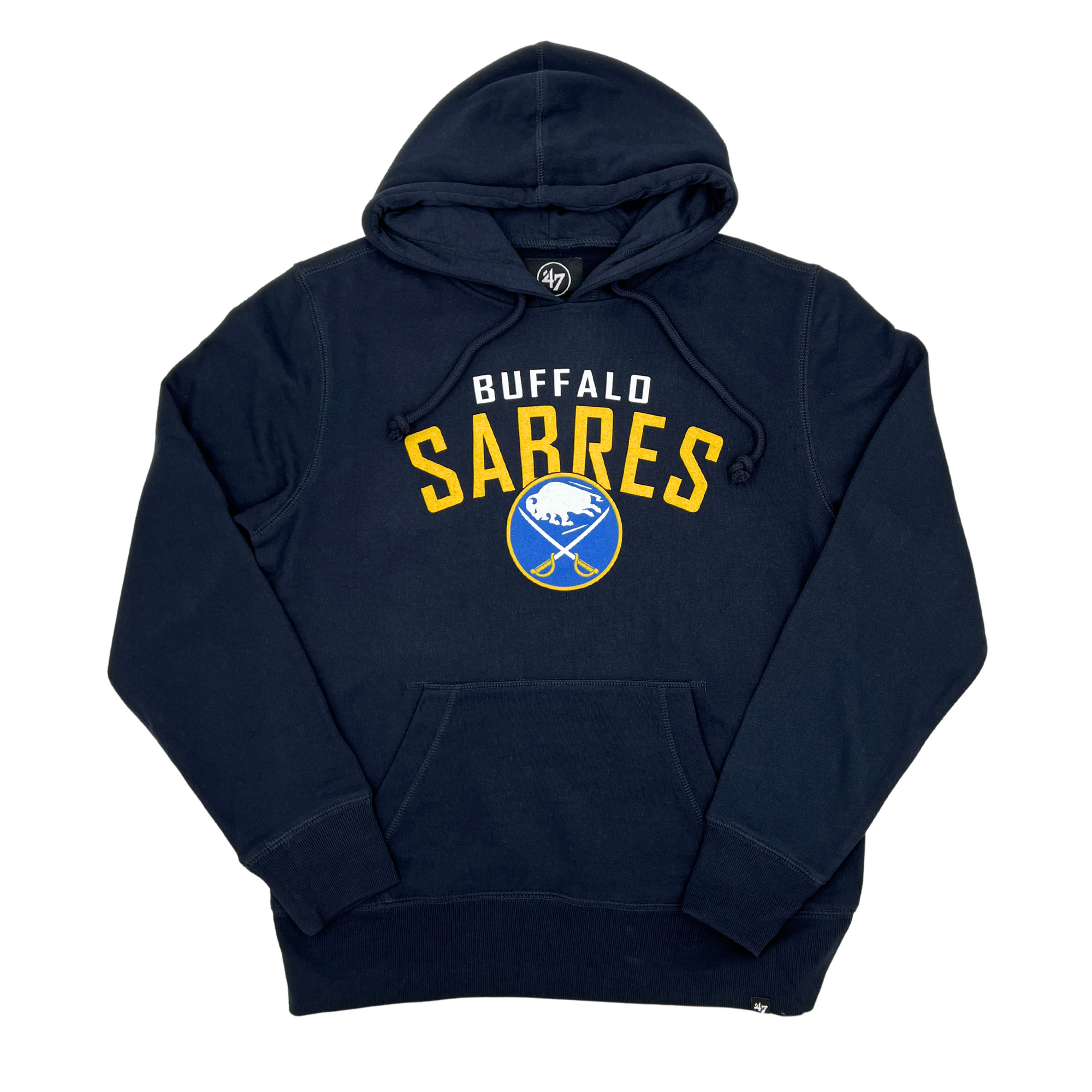 &#39;47 Brand Buffalo Sabres Navy With Royal &amp; Gold Logo Hoodie