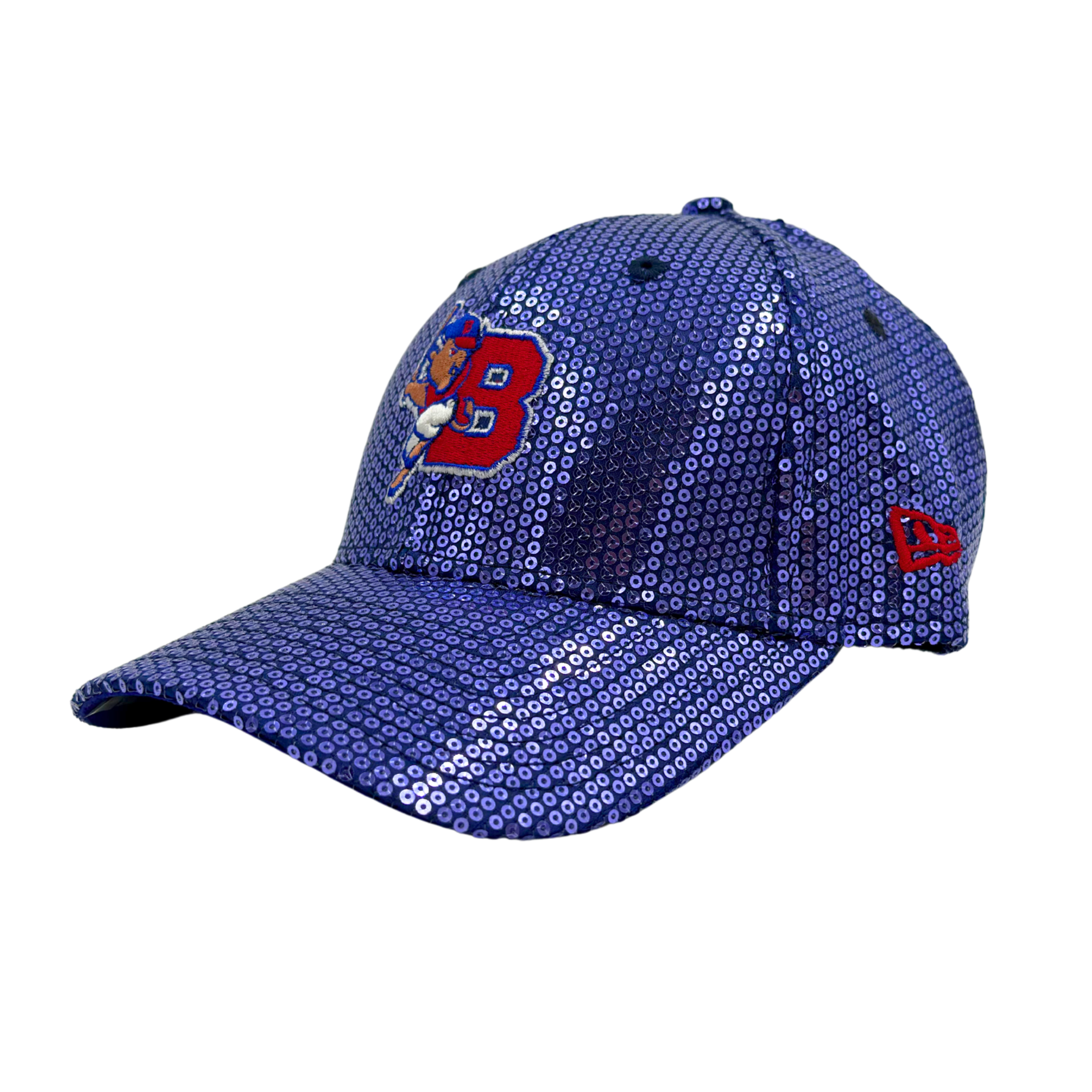 Pink Victoria’s Secret Boston Sequin Blue Baseball Cap with Red Logo New Era Women main image 4