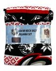 Buffalo Sabres Black & Red Crew Neck Ugly Pajama Set