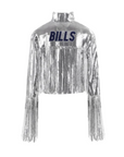 Women's Cuce Buffalo Bills Sequin Blazer With Fringe Detail