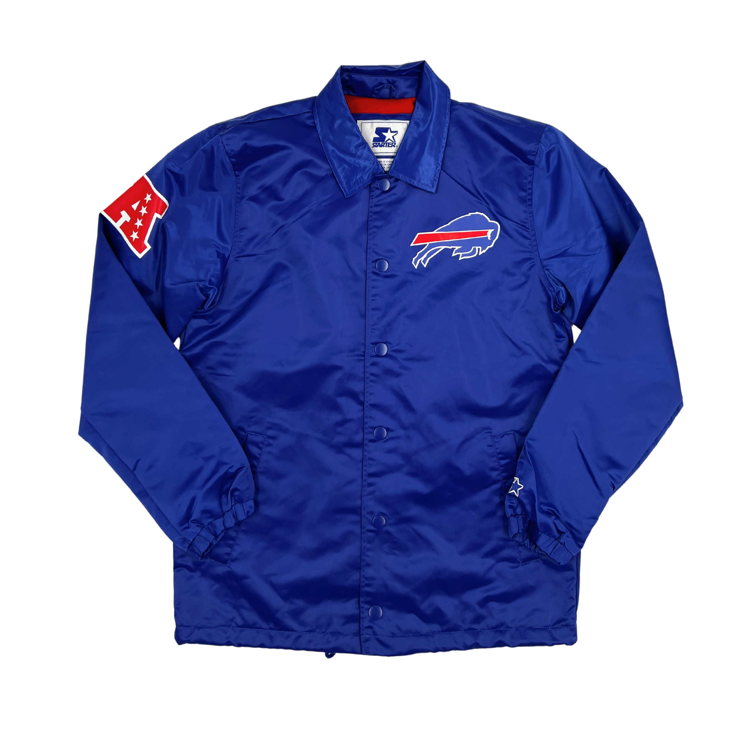 Buffalo Bills Option Route Snap Up Starter Coaches Jacket | The Buffalo Bills Option Route Snap Up Starter Coaches Jacket | The
