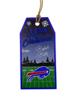 Buffalo Bills Holiday Gift Tag Wooden Sign