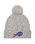 Women’s New Era Bills Gray Shimmer Knit Pom