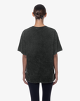 Women's New Era Buffalo Bills Vintage Wash Black Oversized T-Shirt
