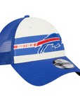 New Era 9FORTY Buffalo Bills Team Stripes Mesh Back Stretch-Snap