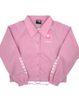 Women's New Era Sabres Pink Cropped Lightweight Button Jacket