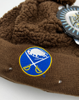 Women's Buffalo Sabres Brown Sherpa Light Up Winter Hat