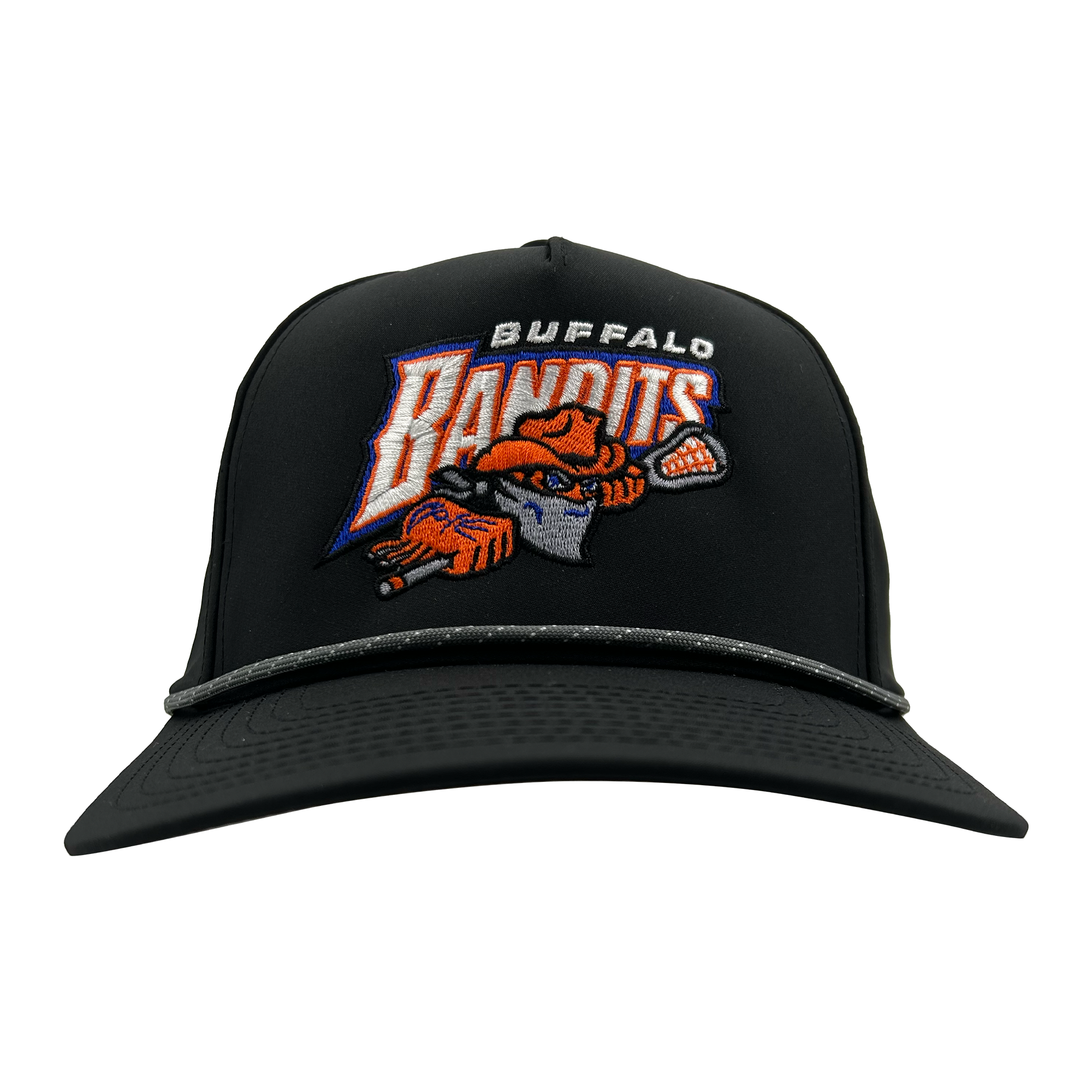 Buffalo Bandits With logo Black With Gray Rope Hat