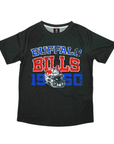 Buffalo Bills Wordmark Vintage Design Black Short Sleeve Shirt