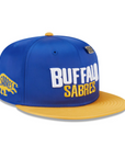 New Era 59FIFTY Buffalo Sabres Royal & Gold Satin Fitted Hat