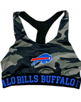 Women's Buffalo Bills Black Camo Sports Bra