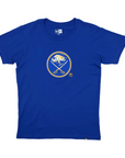 Women's New Era Sabres Floral Logo Royal T-Shirt
