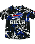 Buffalo Bills Floral Palm Rash Guard Short Sleeve Shirt