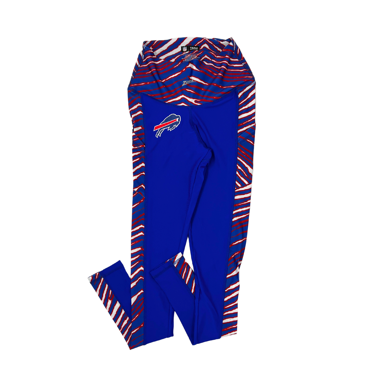 Women's Zubaz Bills Royal Distressed Gradient Leggings