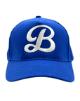 "B" With Buffalo City Seal Smiley Face Royal Cap
