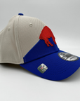 Buffalo Bills Stone & Royal With Retro Logo 2023 Sideline Stretch Fit Hat