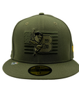 New Era Bisons Armed Forces Military Green Fitted Hat