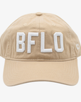 Beige cap with 'BFLD' in white on a light gray background