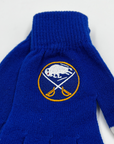 Women's Buffalo Sabres Solid Big Logo Gloves - Final Sale
