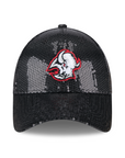 Women's New Era 9FORTY Buffalo Sabres Alternate Logo Black Sequin Hat