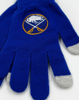 Women's Buffalo Sabres Solid Big Logo Gloves - Final Sale