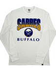'47 Brand Buffalo Sabres Vintage White Wash Long Sleeve Shirt