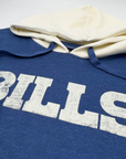 '47 Brand Bills Cadet Blue and Cream Heavy Pullover Hoodie