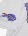 Women's Buffalo Bills White Rhinestone Oversized Jersey