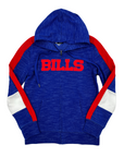 Women's New Era Bills Royal Space Dye Zip-Up Hoodie