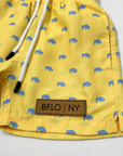 Youth BFLO, NY Yellow With Light Blue Herd Buffaloes Swim Shorts